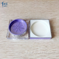 Powder Jar with Shiny Light Purple UV Lid